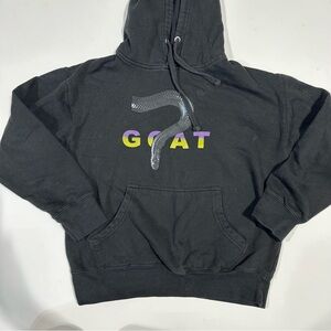 GOAT  M BLACK  HOODIE M